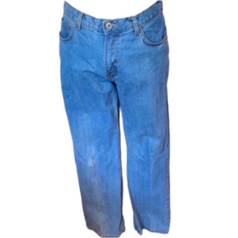 Canyon River Blues Jeans Regular Fit Cotton Light Medium Blue Wash Denim Work 34